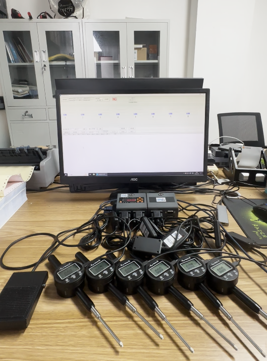 6只美示通数显表接电脑手动或自动采集数据